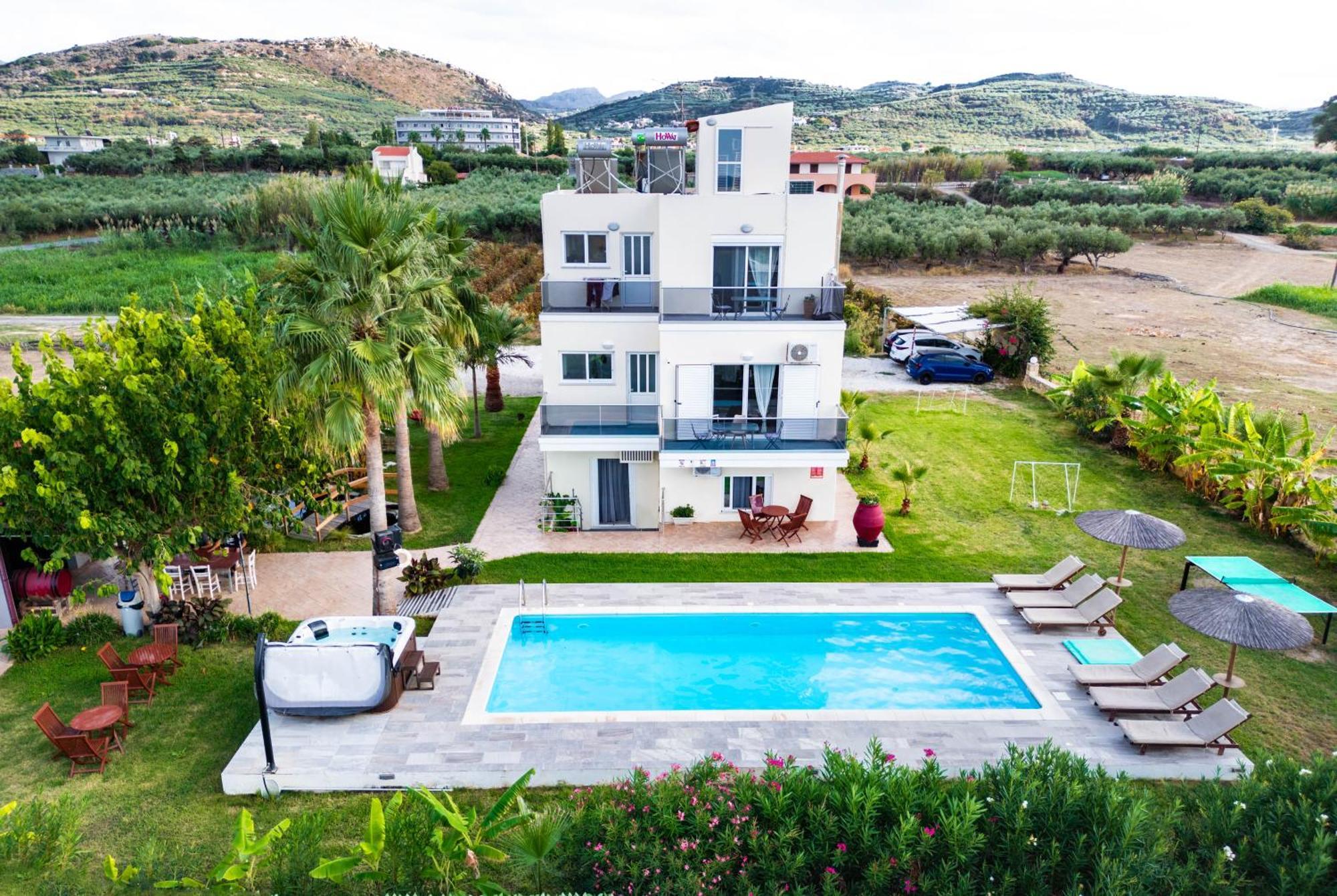 Apartament Martimi - 200m From Drapanias - Pool - Hot Tub - Sauna - Bbq